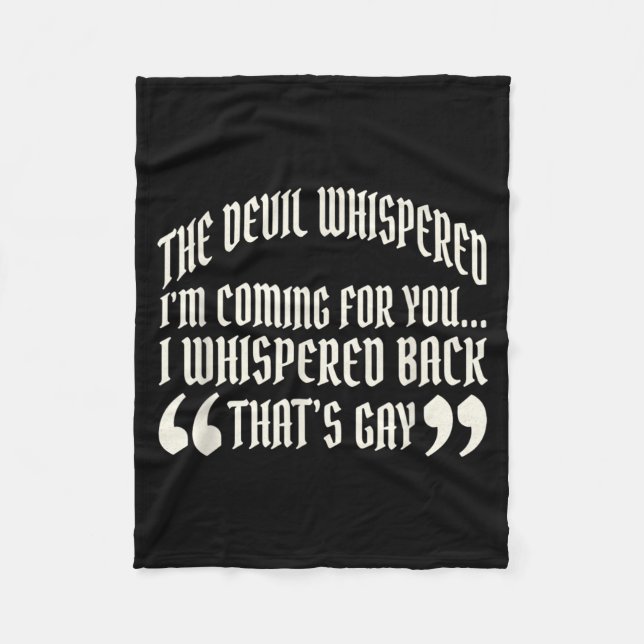 Funny Fleece Blanket (Front)
