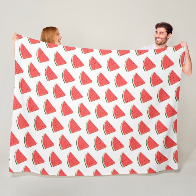 Funny Fleece Blanket Sweet Watermelon Customizable (In Situ)