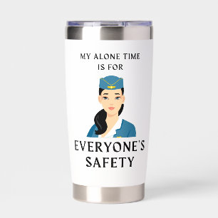 Funny Flight Attendant Insulated Tumbler