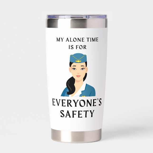 Funny Flight Attendant  Insulated Tumbler (Front)