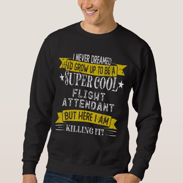 Funny Flight Attendant Shirts Job Title Profession (Front)