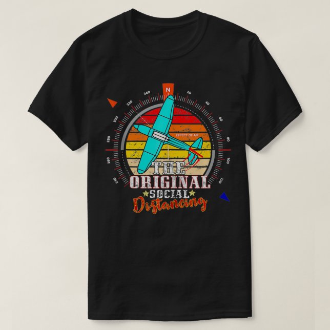 Funny Flighting Airplane Themed Gift Float Plane B T-Shirt (Design Front)