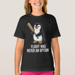 Funny Flightless Bird Penguin Design T-Shirt