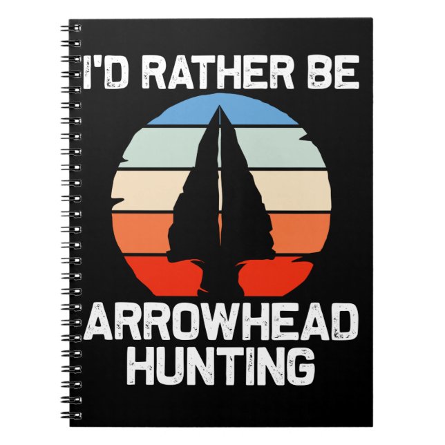 Funny Flint Arrowheads Stone Collecting Notebook (Front)