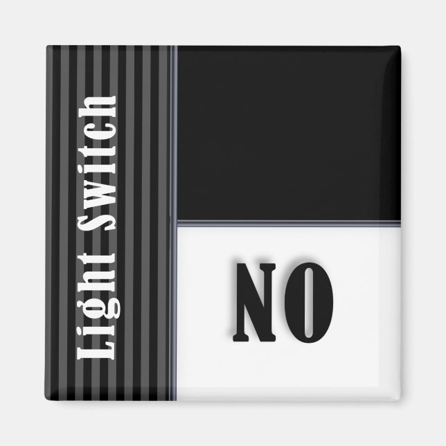 Funny Flip Magnet - Light Switch Status (Front)
