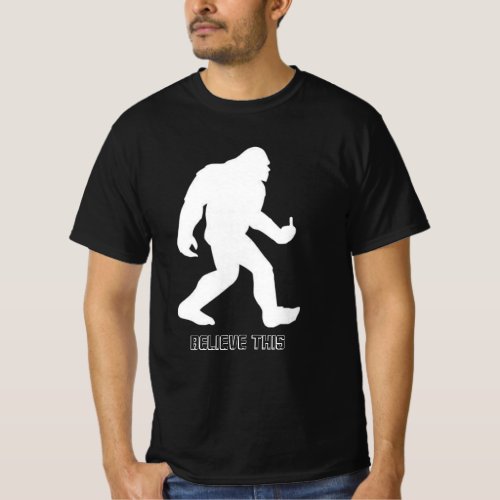 Funny FLIP THE BIRD Yeti Bigfoot Tee