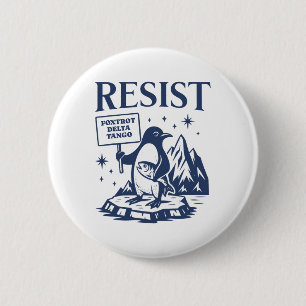 Funny Flippers Up Resist Penguins Protest Against Button