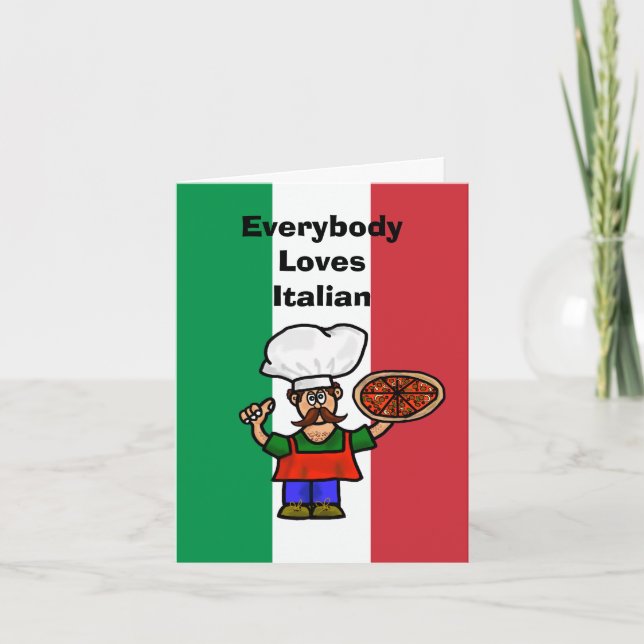 Funny Flirty  Love Italian Card (Front)