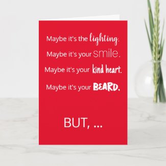 Funny Flirty Red and White For Him Valentine's Day