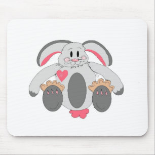 Funny Floppy Bunny Mouse Pad