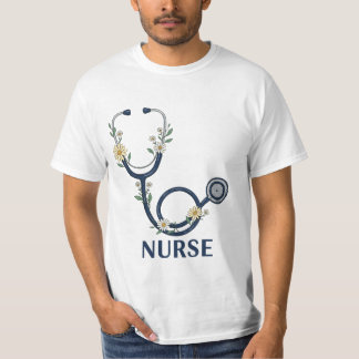 Funny floral Nurse Life Medical Humor Hero Medical T-Shirt