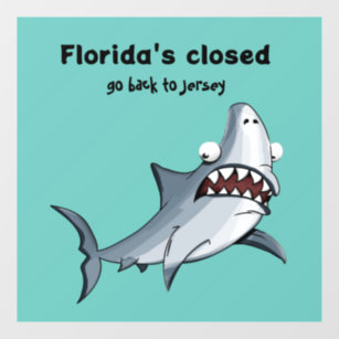 Funny Florida New Jersey Window Decal