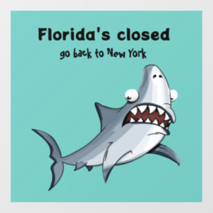 Funny Florida New York Window Decal