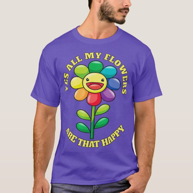 Funny Florist Floral Designer Flowers Botanist T-Shirt (Front)