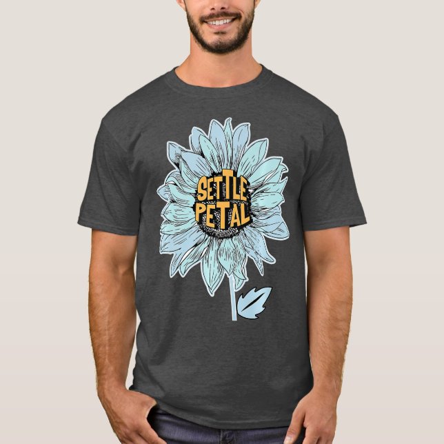 Funny Florist Shop Flowers Plant Gardener Settle T-Shirt (Front)