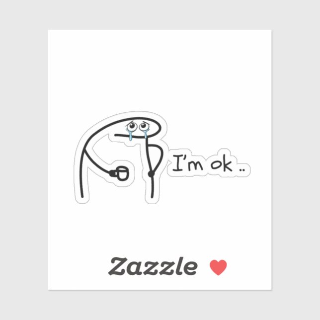 Funny Flork Meme Die-Cut Sticker - Custom Hand-Dra (Sheet)