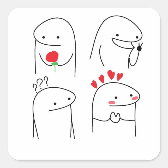 Funny Flork memes,flork,meme,flork  Square Sticker (Front)