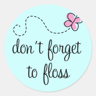 Funny Floss Dental Hygienist Sticker
