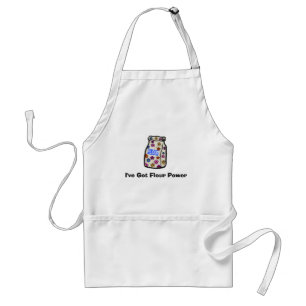 Funny Flour Power Cooking or Baking Apron