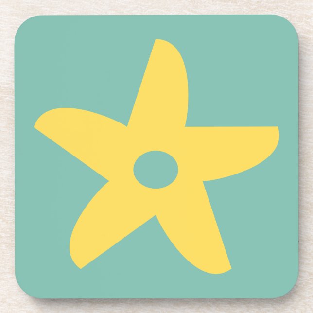 Funny Flower Beverage Coaster (Front)