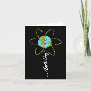 Funny Flower Earth Day Everyday Women Girl Kids Card