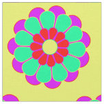 Funny Flower Power Bloom I + your backgr. &amp; idea Fabric