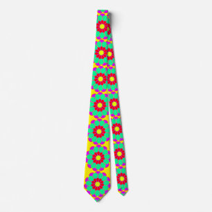 Funny Flower Power Bloom I + your backgr. & idea Neck Tie