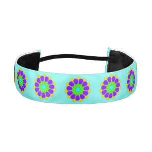 Funny Flower Power Bloom II + your backgr. & idea Athletic Headband