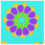 Funny Flower Power Bloom II + your backgr. &amp; idea Fabric