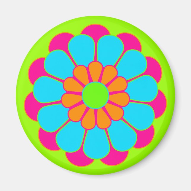 Funny Flower Power Bloom III Magnet (Front)