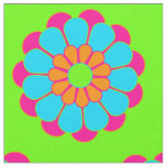 Funny Flower Power Bloom III + your backgr. &amp; idea Fabric