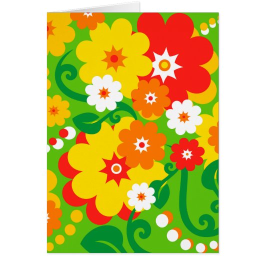Funny Flower Power Wallpaper Cards (Front)