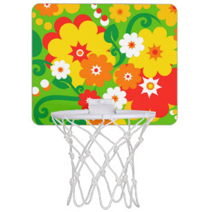 Funny Flower Power Wallpaper Mini Basketball Hoop