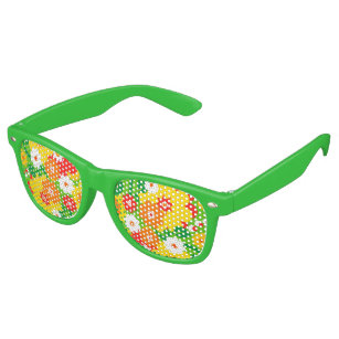 Funny Flower Power Wallpaper Retro Sunglasses