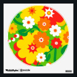 Funny Flower Power Wallpaper Wall Sticker<br><div class="desc">Funny Graphic Design by EDDA Fröhlich / EDDArt | Flower Power Wallpaper for Lovers of the sixties and seventies. For other colors or products feel free to contact me: contact@eddart de or have a look here: www.zazzle.de/eddartiful*</div>