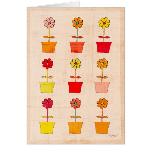 Funny Flowers Cards (Front)