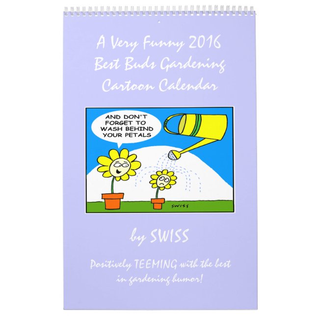 Funny Flowers Cartoons Gardeners Cartoon Calendar (Cover)
