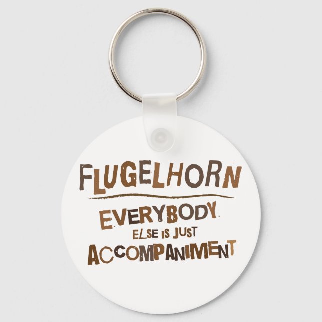 Funny Flugelhorn Keychain (Front)