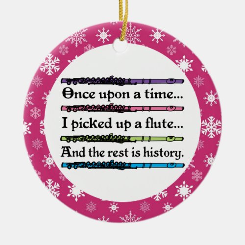 Funny Flute Music Christmas Ornament Gift