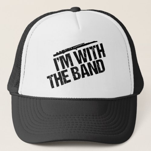 Funny Flute Player Trucker Hat