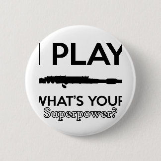 funny flutes design button