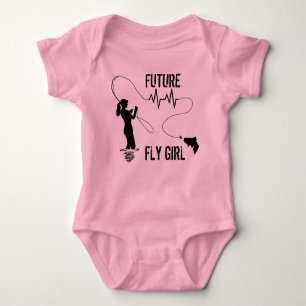 Funny Fly Fishing Baby Bodysuit