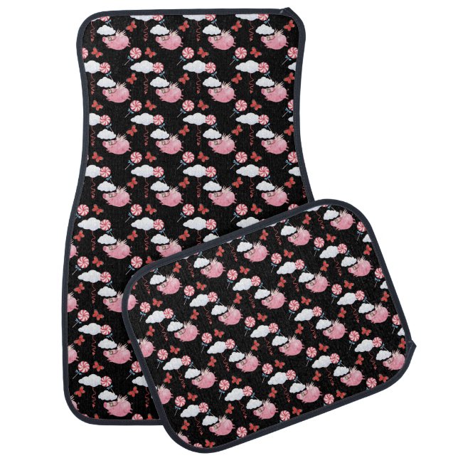 Funny Flying Pig Pattern Car Floor Mat (Set)