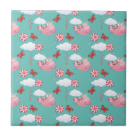 Funny Flying Pig Pattern