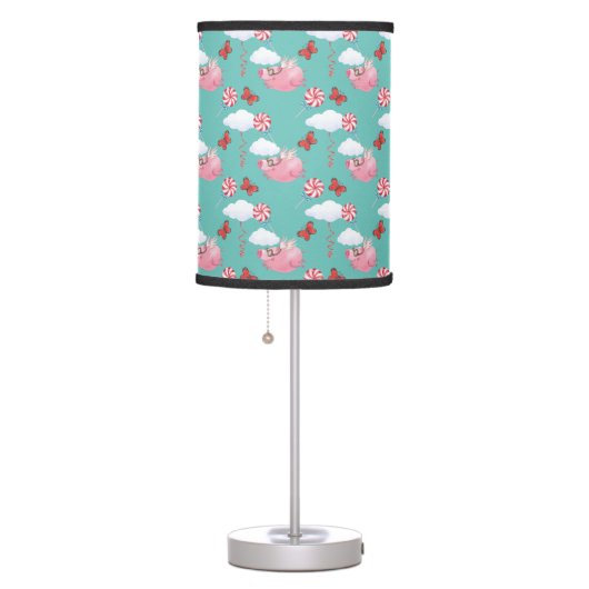 Funny Flying Pig Pattern Table Lamp (Right)