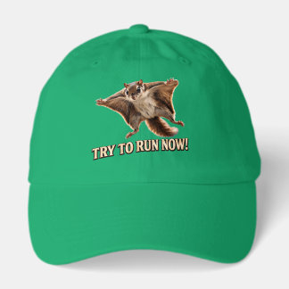 Funny Flying Squirrel Try To Run Now Meme Hat