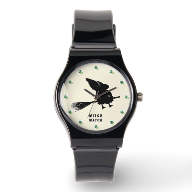 Funny Flying Witch Watch (Front)