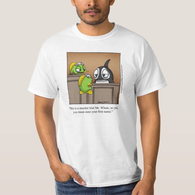 Funny "Foggy Bottom" Cartoon Tee Shirt (Front)