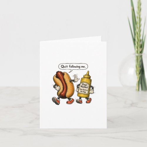 Funny Food Art Card