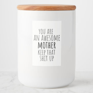 funny food container gift for mom 2025 food label